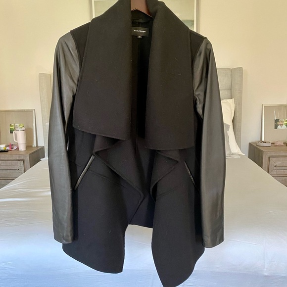Mackage wool and leather coat, size small - Picture 5 of 7